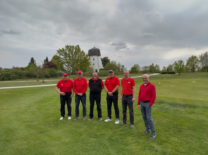 Die Spieler des 1. Spieltag: Andreas Anding, Olaf Grohs, Andreas Proske, Achim Strukmeier, Steffen Glaser und Jens Evers